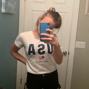 cropped ROMWE shirt